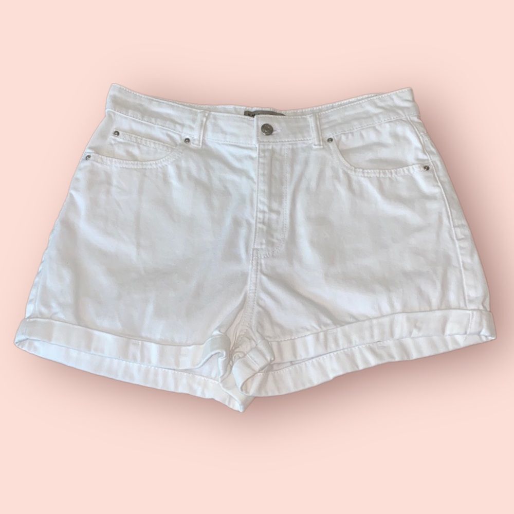 Denim Co. Women’s High Waist White Shorts Size 12